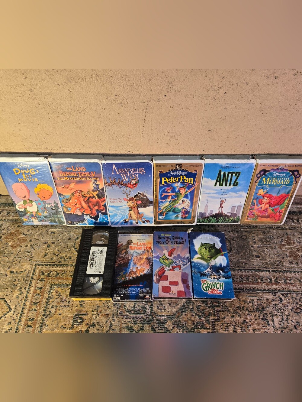 Lot of 10 VTG Children's & Family Animation Adventure Classics VHS Movie Tapes